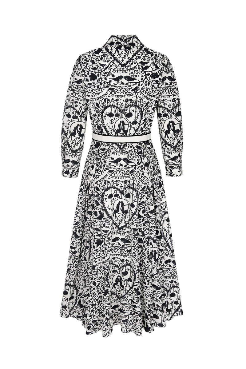 Rob Ryan X Suzannah London Love Birds Shirt Dress Sustainable