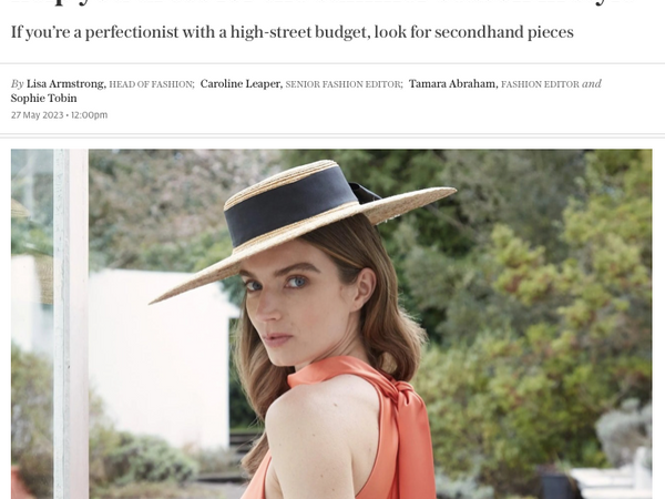 Suzannah London Features in The Telegraph