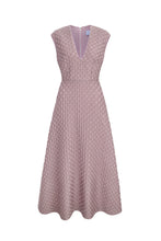 Load image into Gallery viewer, Pippa Dress Vintage Pink Diamond Cloqué