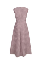 Load image into Gallery viewer, Pippa Dress Vintage Pink Diamond Cloqué