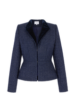 Load image into Gallery viewer, Cresswell Jacket Metallic Navy Tweed