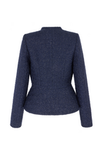 Load image into Gallery viewer, Cresswell Jacket Metallic Navy Tweed