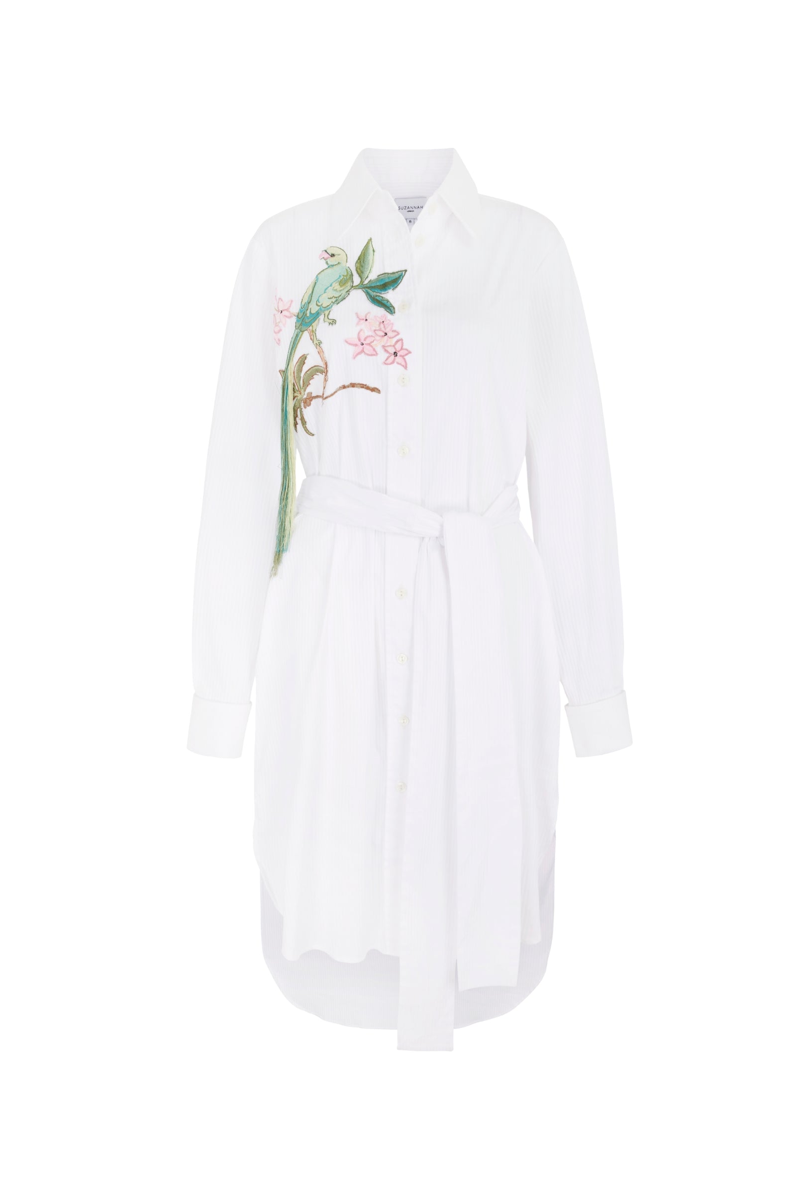 Cassie Embroidered Shirt Dress