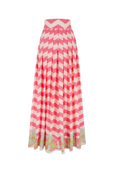 Palm Beach Skirt Pink Chevron