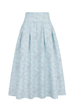 Load image into Gallery viewer, Clara Skirt Floral Matelassé Eucalyptus