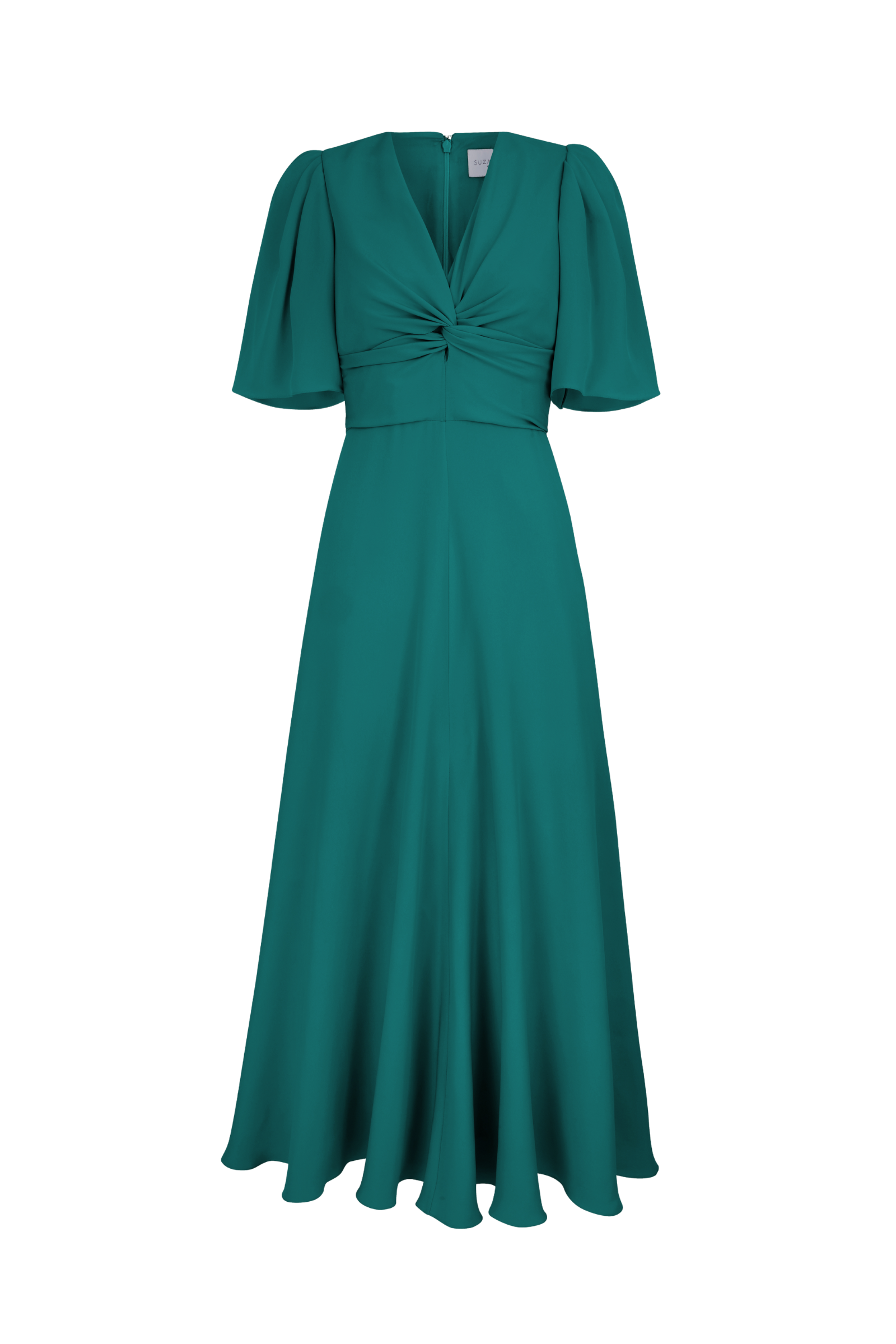 Holland Dress Jade Silk Cady