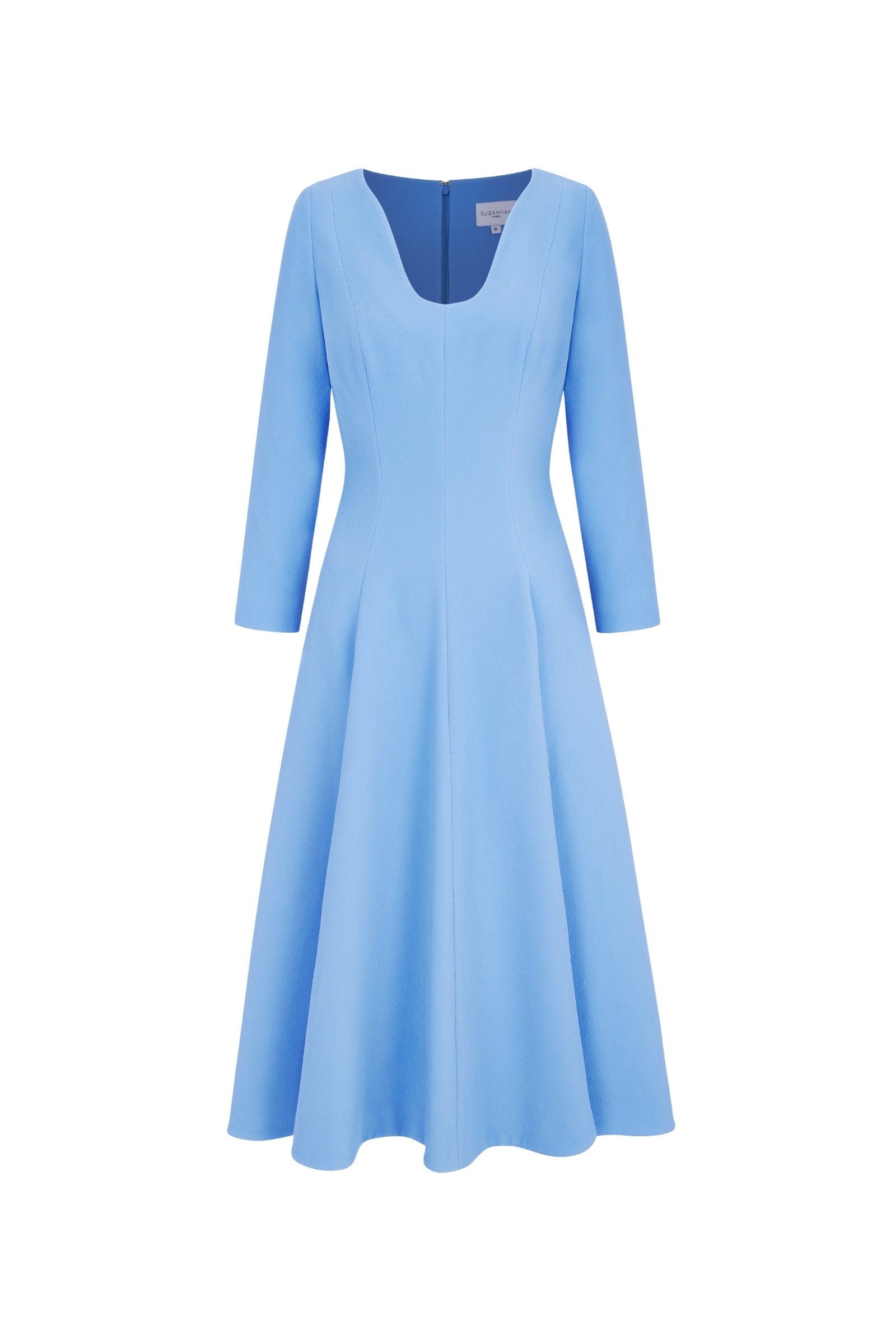 Arlena Midi Dress Breeze Blue Cloqué