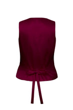 Load image into Gallery viewer, Tuxedo Waistcoat Plum Velvet