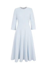 Load image into Gallery viewer, Lucy Midi Dress Light Blue Metallic Tweed