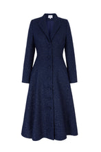 Load image into Gallery viewer, Louisa Coat Dress Metallic Tweed Navy