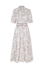 Load image into Gallery viewer, Flora Cherry Blossom Cotton Shirt Dress x MarieLuise Bantel