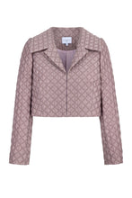 Load image into Gallery viewer, Remy Cropped Jacket Vintage Pink Diamond Cloqué