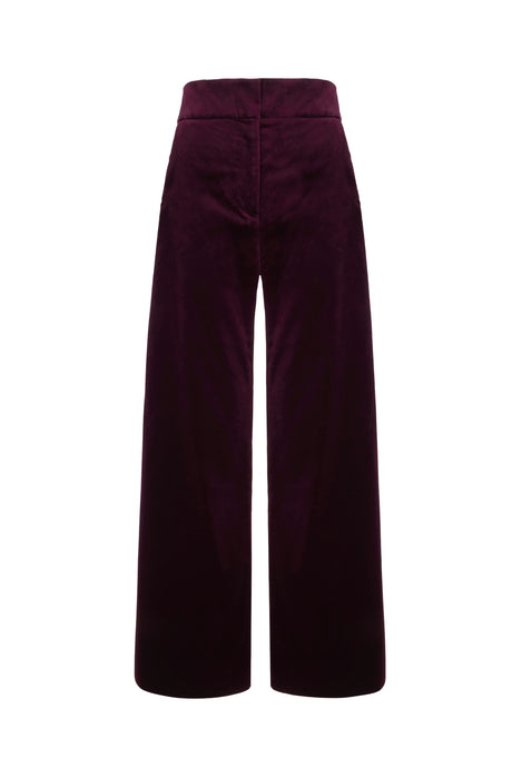 Brooklyn Trousers Plum Velvet