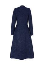 Load image into Gallery viewer, Louisa Coat Dress Metallic Tweed Navy