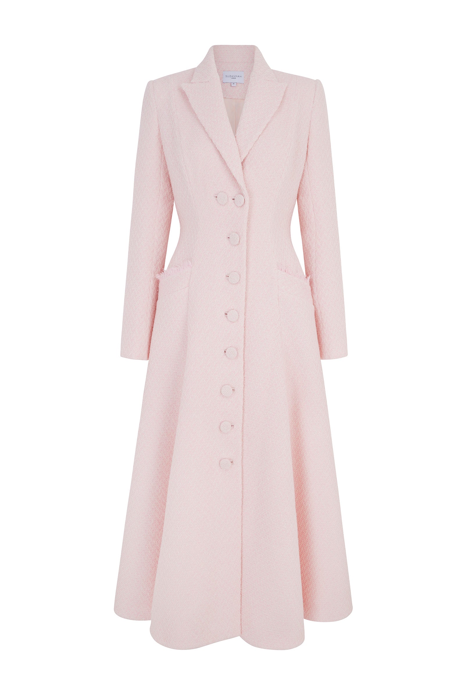 Hunter Coat Dress Soft Pink Molten Jacquard