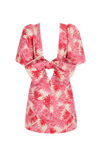 Load image into Gallery viewer, Annabel Bow Dress Palm Jacquard