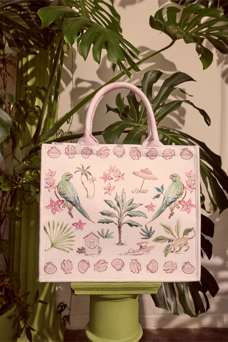 Barbados Canvas Tote Bag x Susannah Garrod