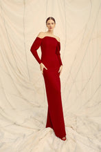 Load image into Gallery viewer, Circe Gown Ruby Cloqué