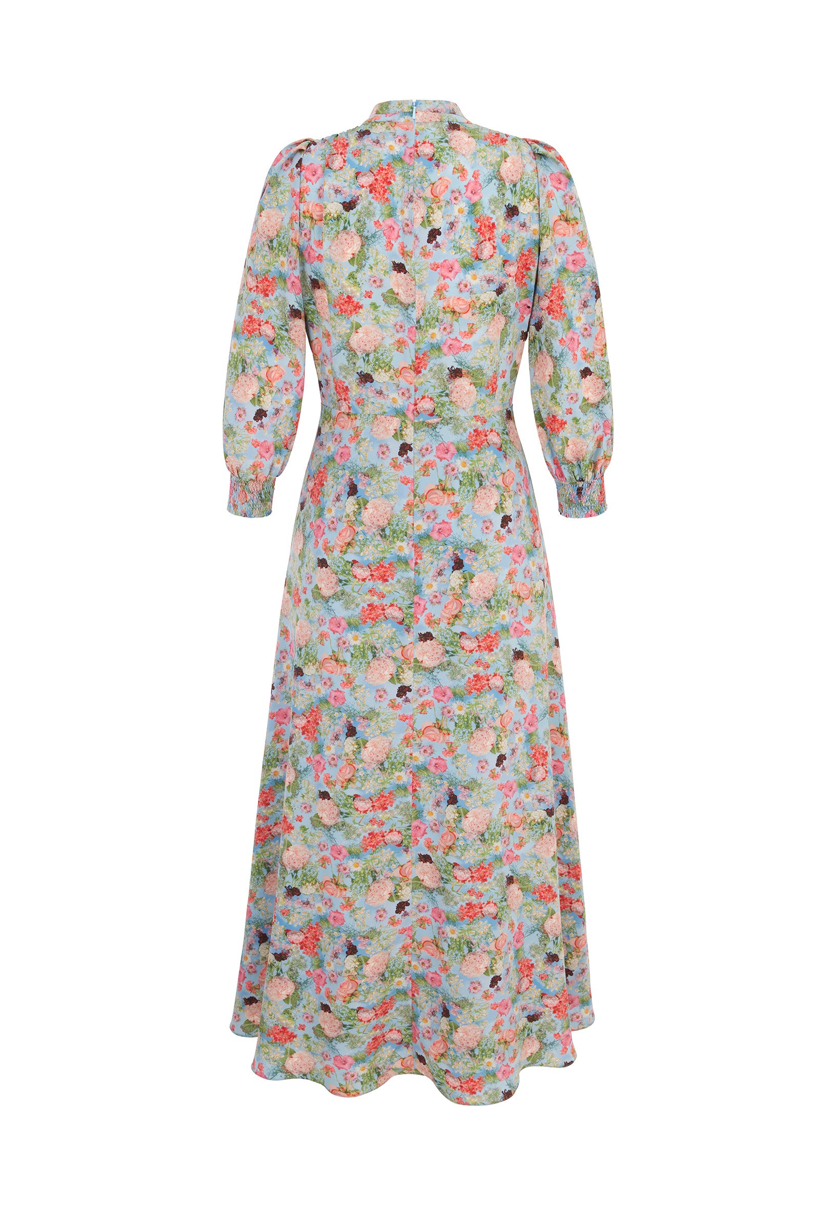 Gabriella Silk Tea Dress | Floral Print |Luxury Midi Dresses | Suzannah ...