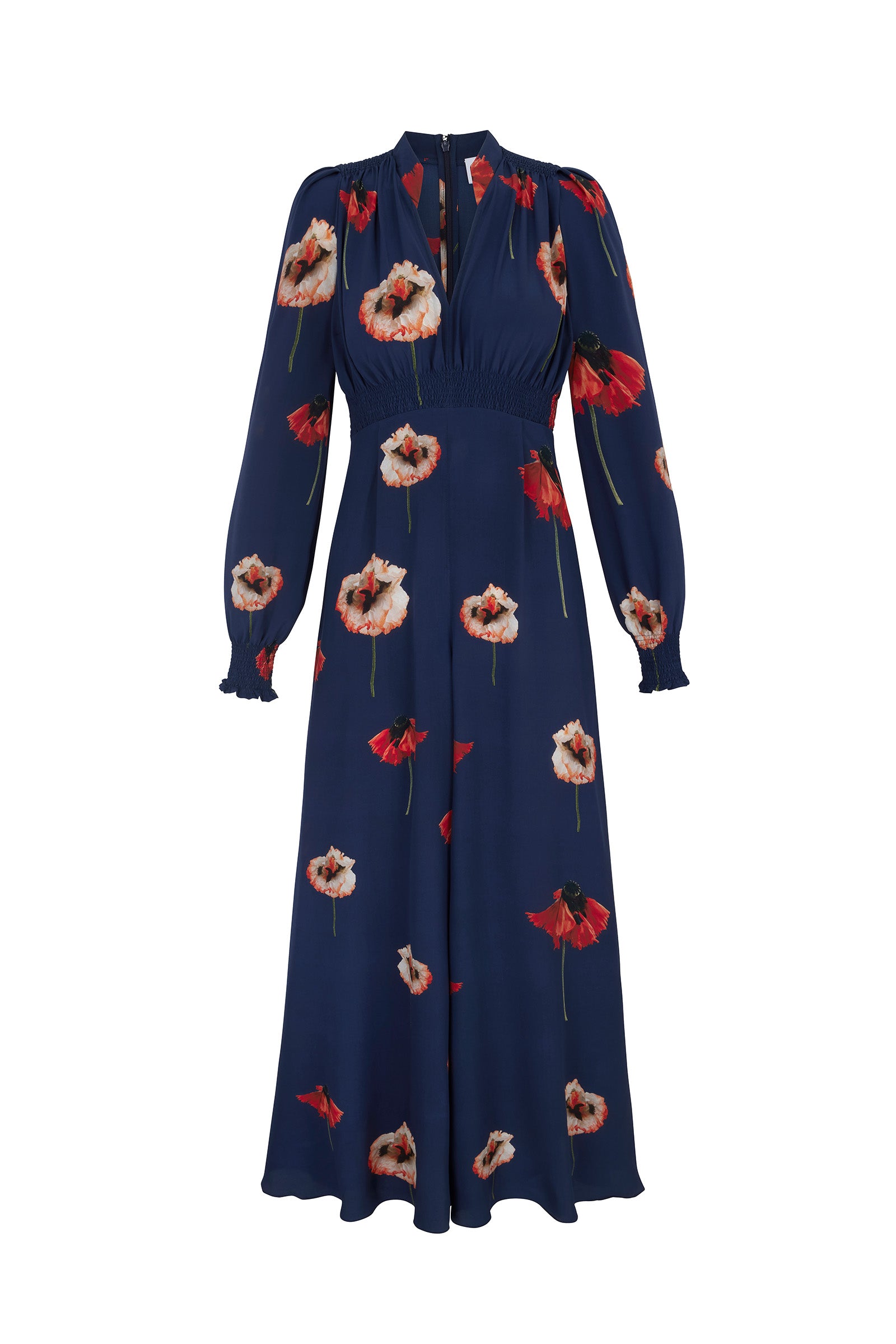 Silk Printed Jumpsuit Deconstructed Poppies x Rachel Levy