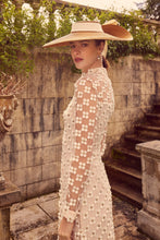 Load image into Gallery viewer, Keres Dress Ivory Appliqué Daisy Lace