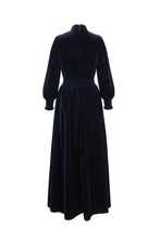 Load image into Gallery viewer, Kumiko Dress Navy Velvet