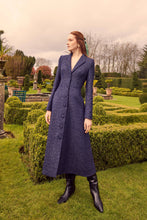 Load image into Gallery viewer, Louisa Coat Dress Metallic Tweed Navy