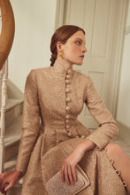 Load image into Gallery viewer, Madrid Coat Dress Metallic Tweed Blush Pink