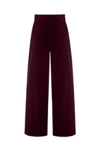 Load image into Gallery viewer, Brooklyn Trousers Plum Velvet