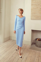 Load image into Gallery viewer, Piper Dress Breeze Blue Cloqué