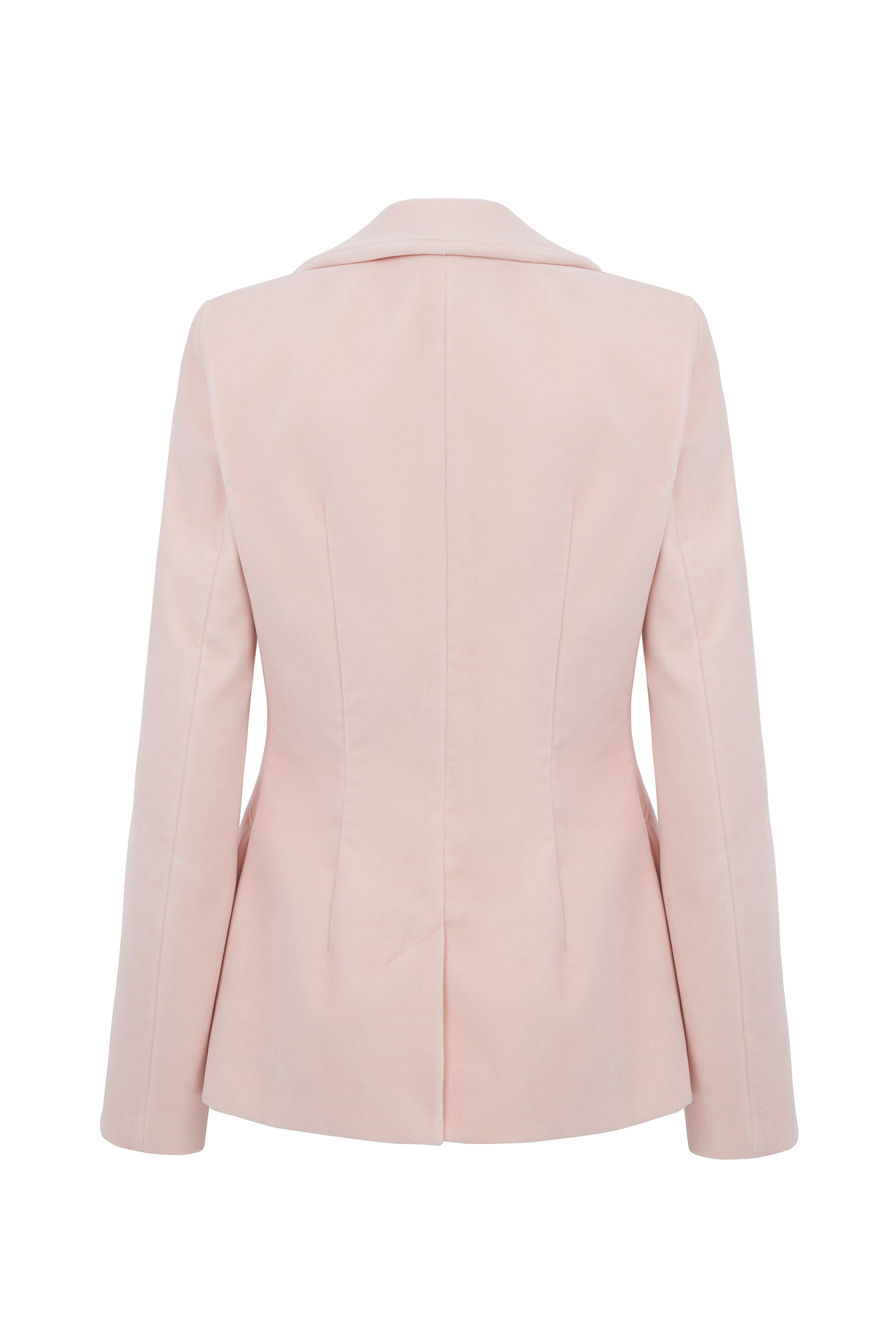 Brooklyn Blush Pink Velvet Blazer | Luxury Women's Suiting | Suzannah ...