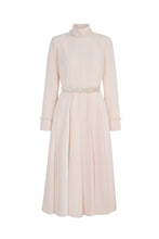 Load image into Gallery viewer, Adelyn Dress Blush and Pearl Silk Cady