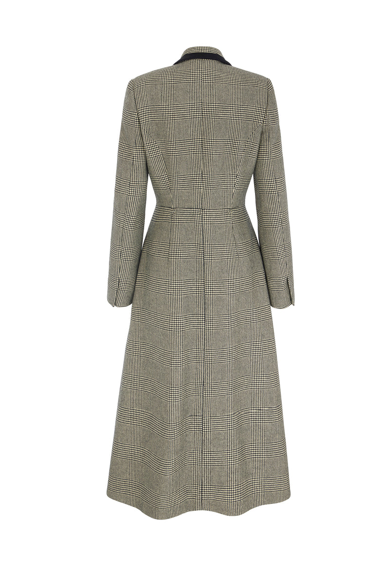 Suzannah London | Washington Coat | Cashmere Check | Luxury Coating