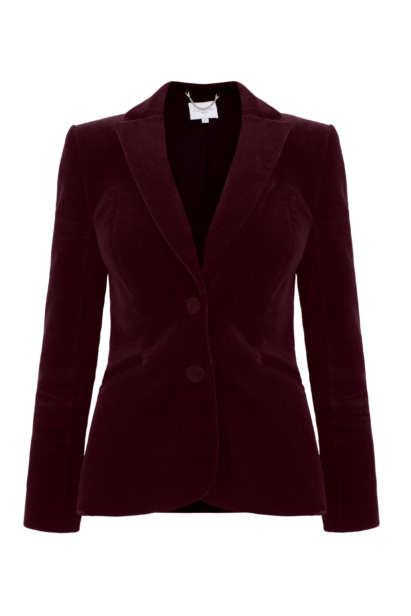 Brooklyn Jacket Plum Velvet