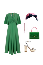 Load image into Gallery viewer, Paige Dress Van Gogh Green