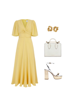 Load image into Gallery viewer, Holland Dress Yellow Silk Cady