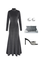 Load image into Gallery viewer, Hemera Gown Metallic Jersey