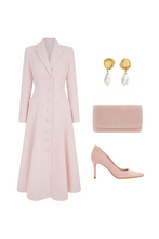 Load image into Gallery viewer, Alabama Coat Dress Pink Shimmer Tweed