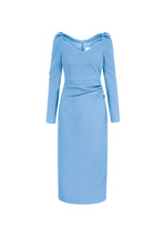 Load image into Gallery viewer, Piper Dress Breeze Blue Cloqué