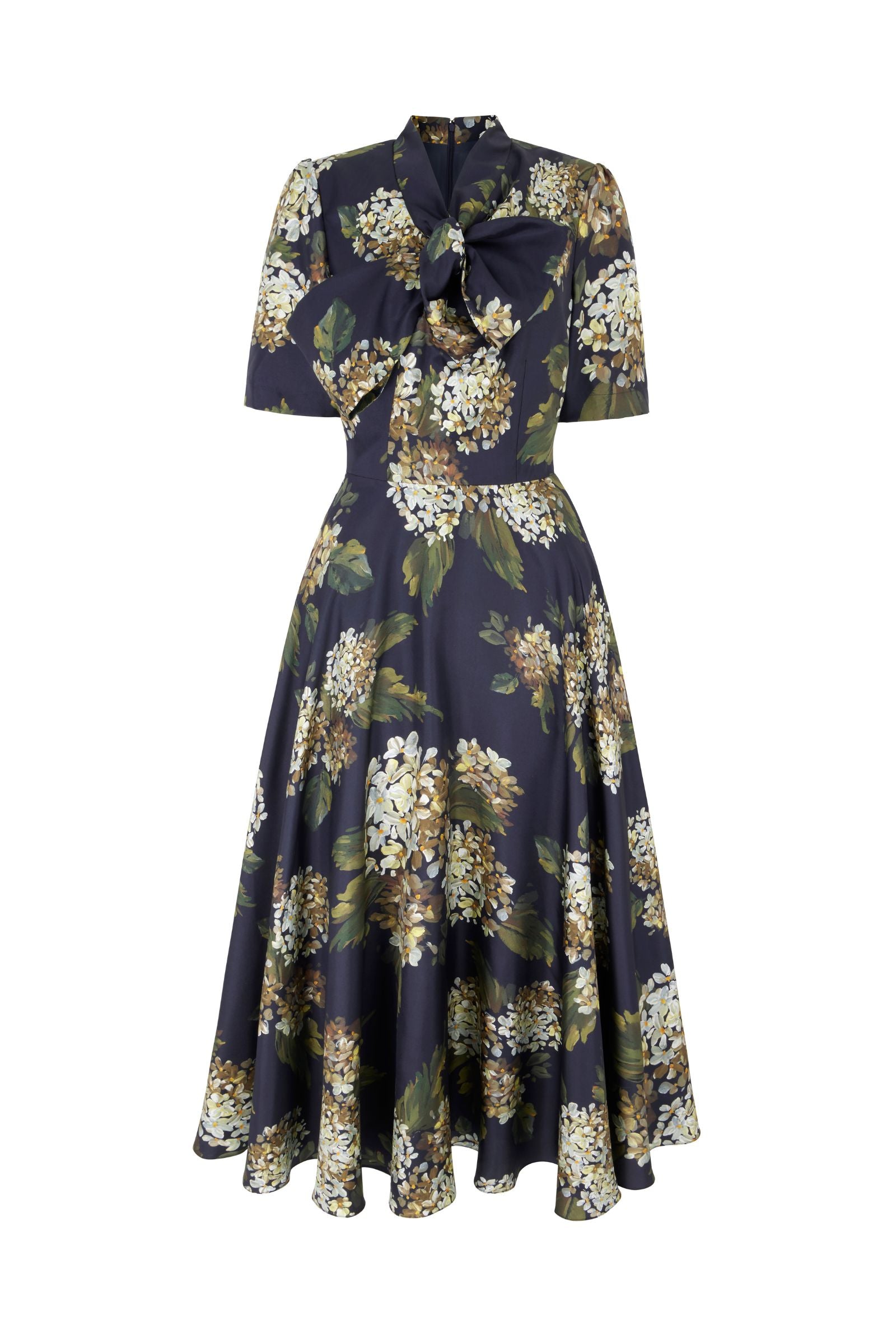 Prue Silk Dress Hydrangea