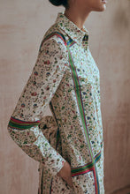 Load image into Gallery viewer, Classico Scarf Print Sustainable Cotton Shirt Dress