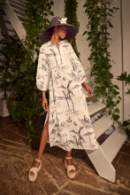 Load image into Gallery viewer, Pandora Bahamas Long Cotton Kaftan Dress