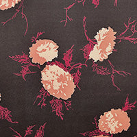 Damson Bloom Silk Twill