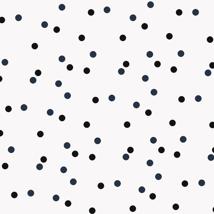 Ivory Dalmatian Dot Crepe De Chine