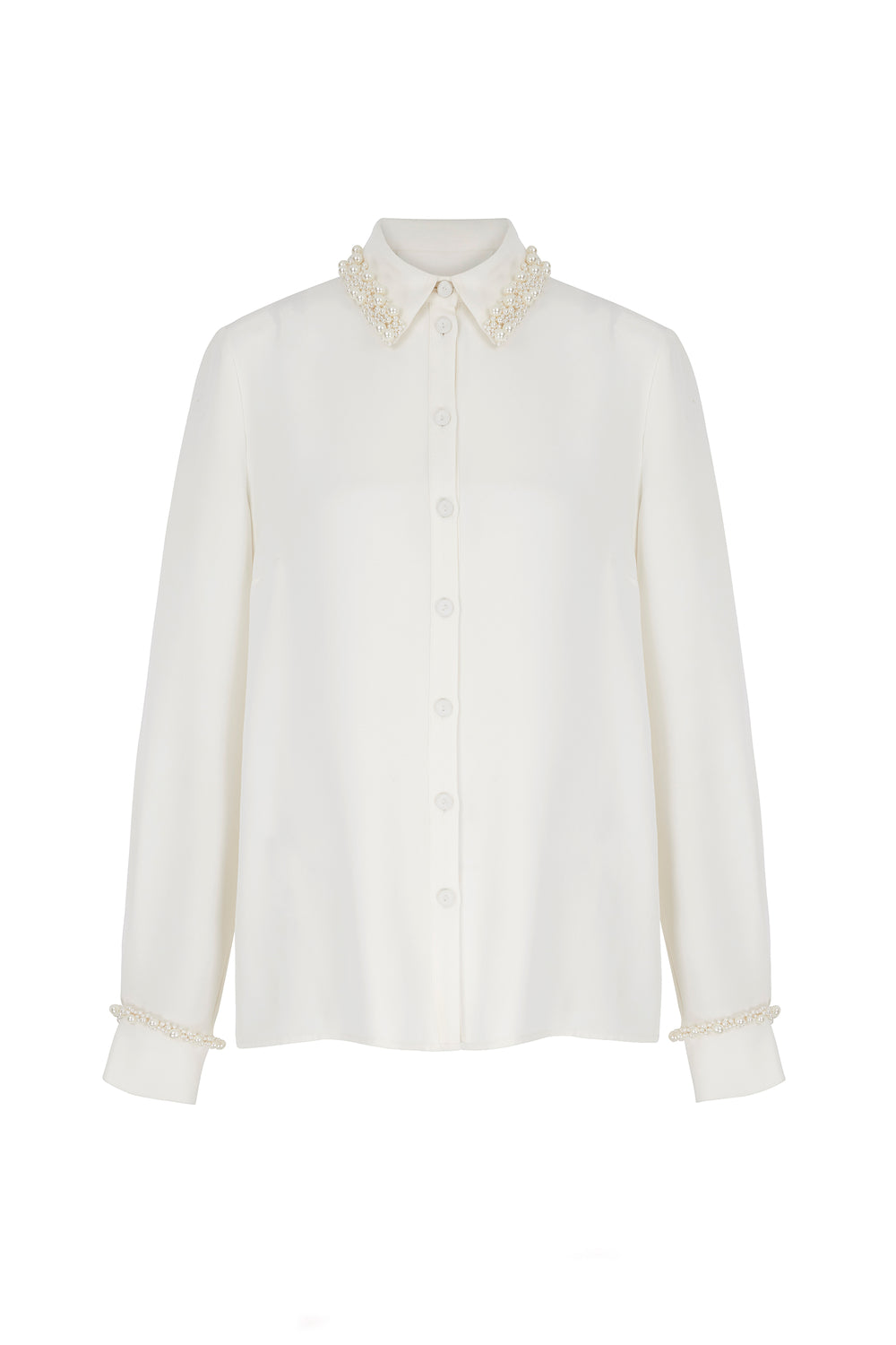 Mayfair | Luxury Silk Shirt Embellished | Suzannah London