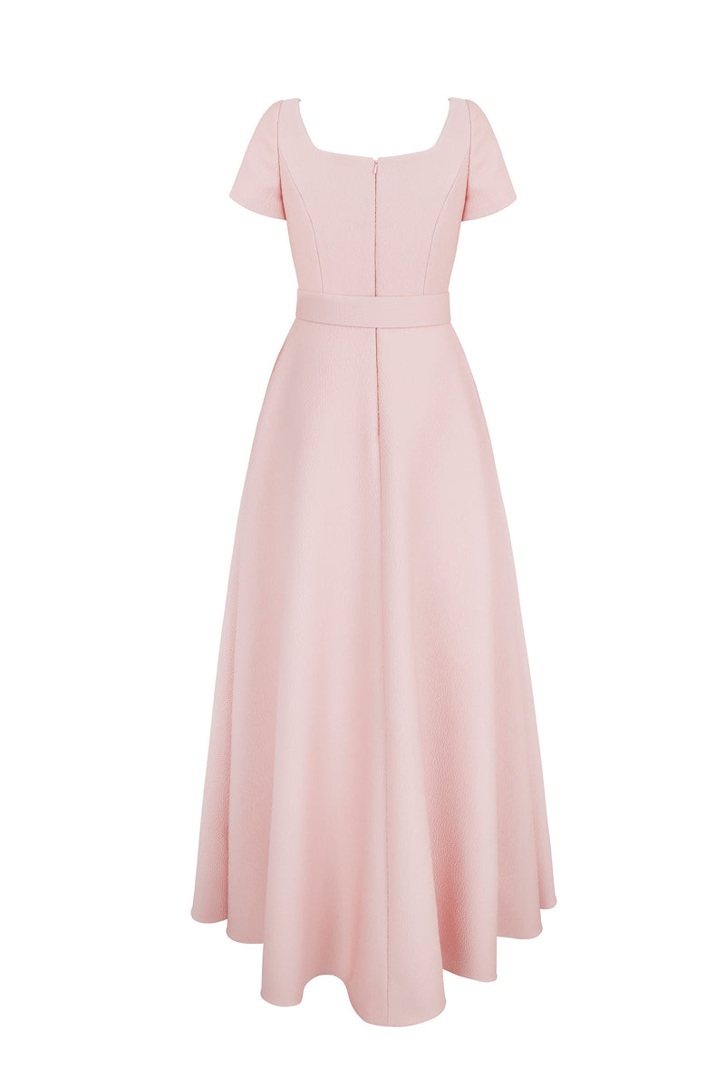 Miami Gown | Pink Cloque | Suzannah London