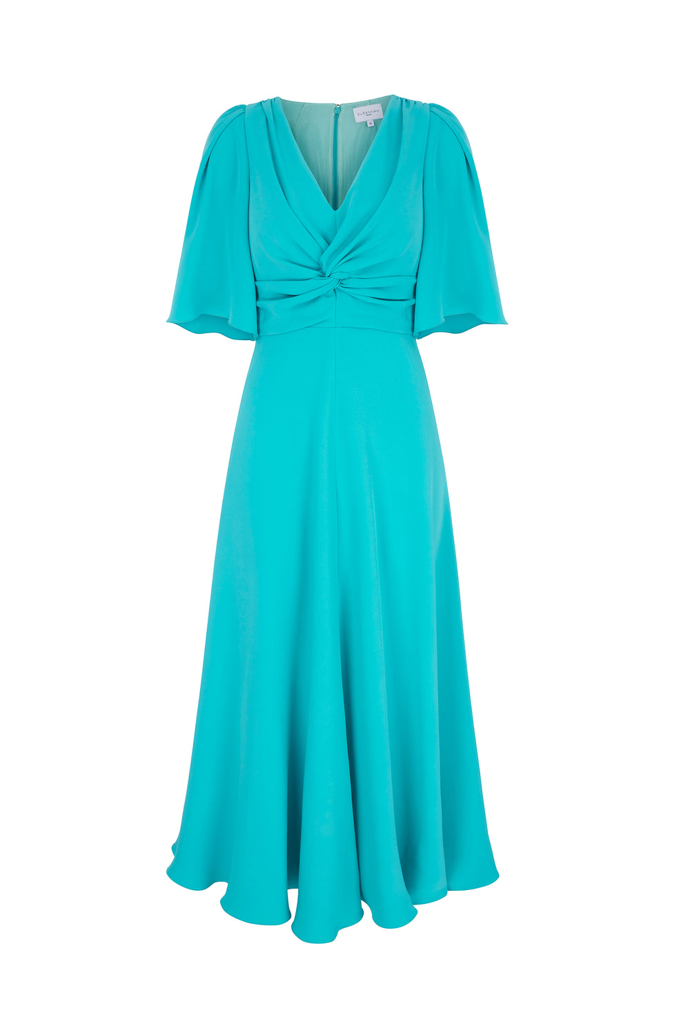 Turquoise Silk Dress