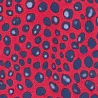 Red Pebbles Crepe De Chine