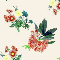 Summer Garden Floral Crepe De Chine